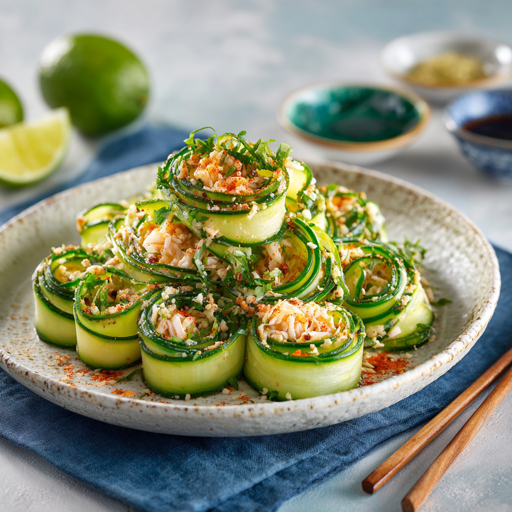 California Roll Cucumber Salad - California Roll Cucumber Salad