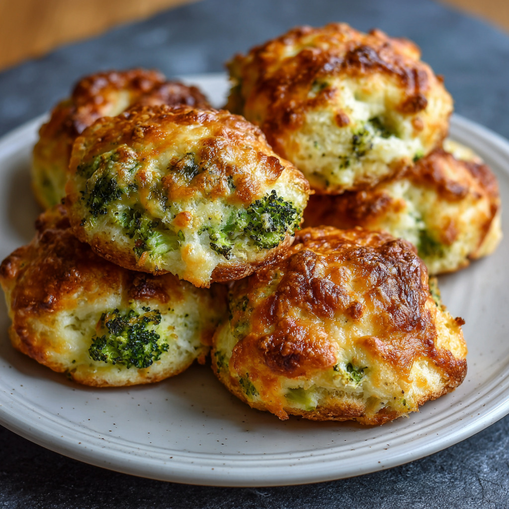 Cheesy Broccoli Puffs