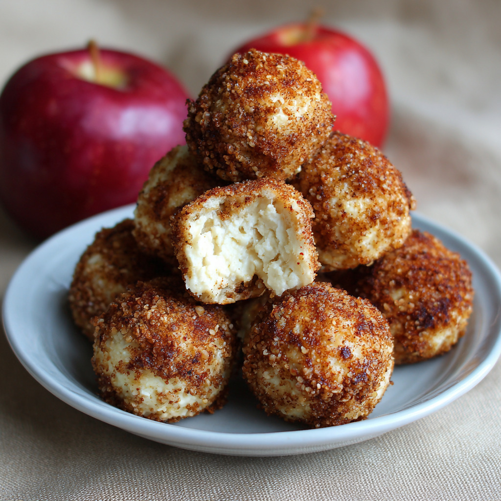 Cinnamon Apple Cottage Cheese Bites