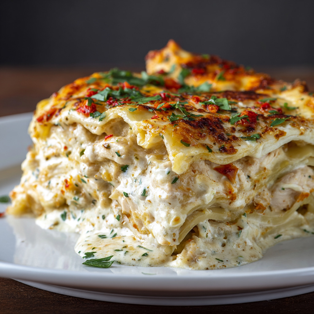Creamy Chicken Lasagna - Creamy Chicken Lasagna