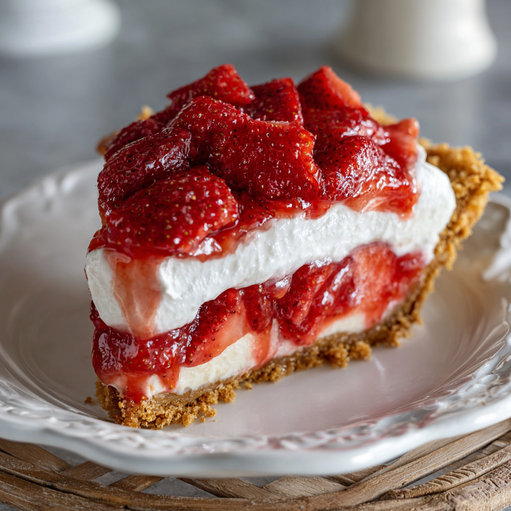 Strawberry Icebox Pie - Strawberry Icebox Pie