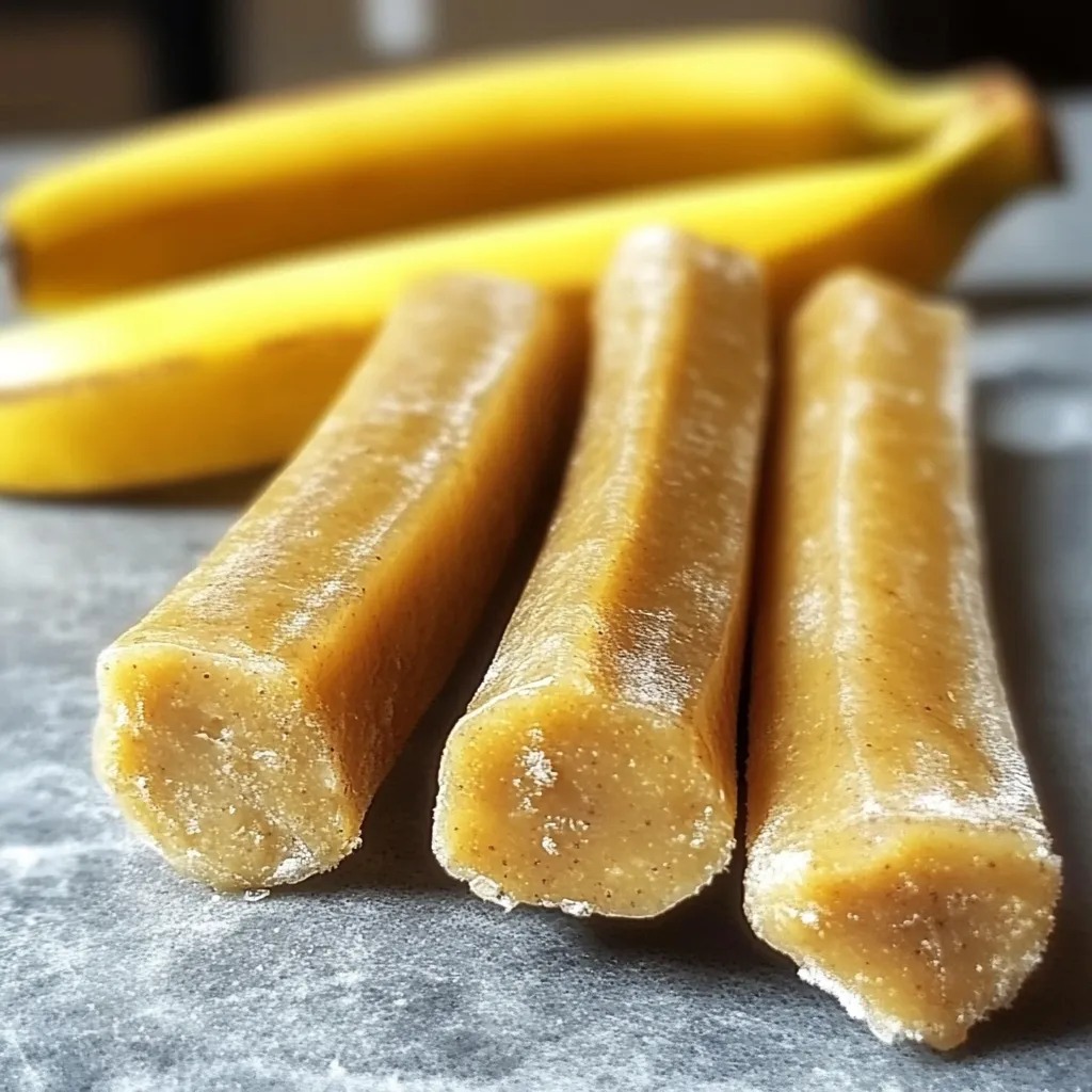Banana And Peanut Butter Chew Sticks